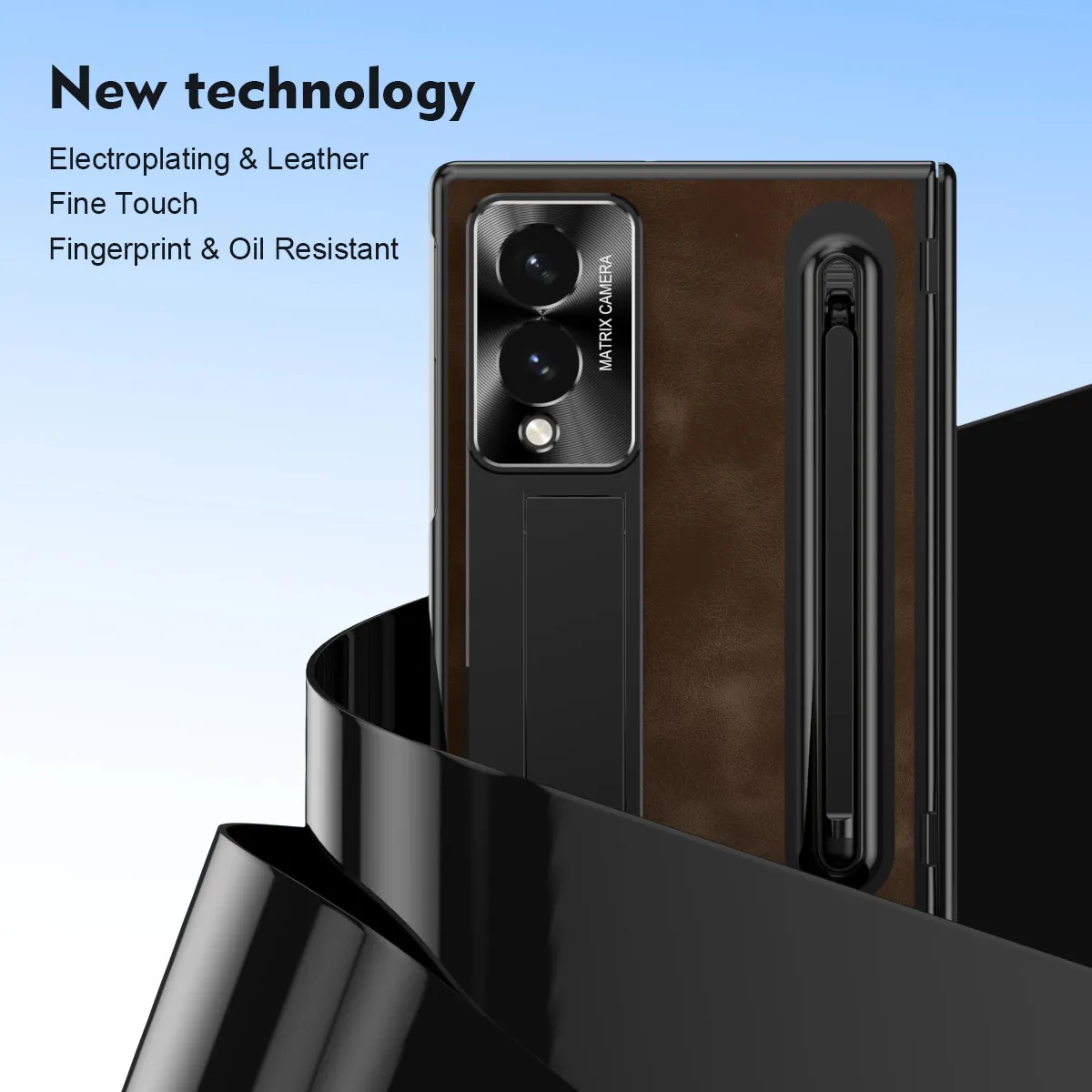 Compatible with Samsung Zfold8 Wide phone case, Zfold8 official folding pen slot case, integrated anti-drop case