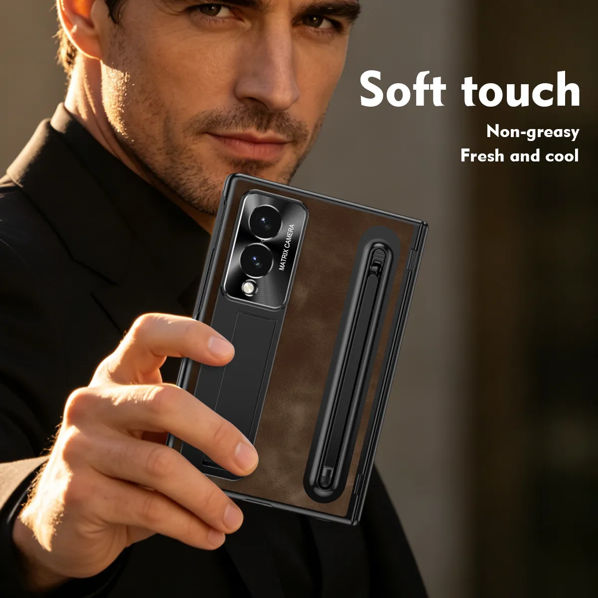 Compatible with Samsung Zfold8 Wide phone case, Zfold8 official folding pen slot case, integrated anti-drop case