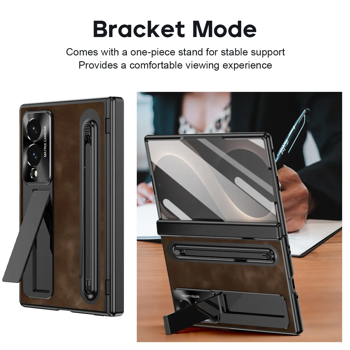Compatible with Samsung Zfold8 Wide phone case, Zfold8 official folding pen slot case, integrated anti-drop case