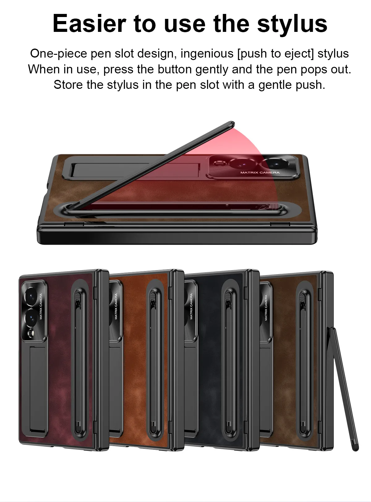 Compatible with Samsung Zfold8 Wide phone case, Zfold8 official folding pen slot case, integrated anti-drop case