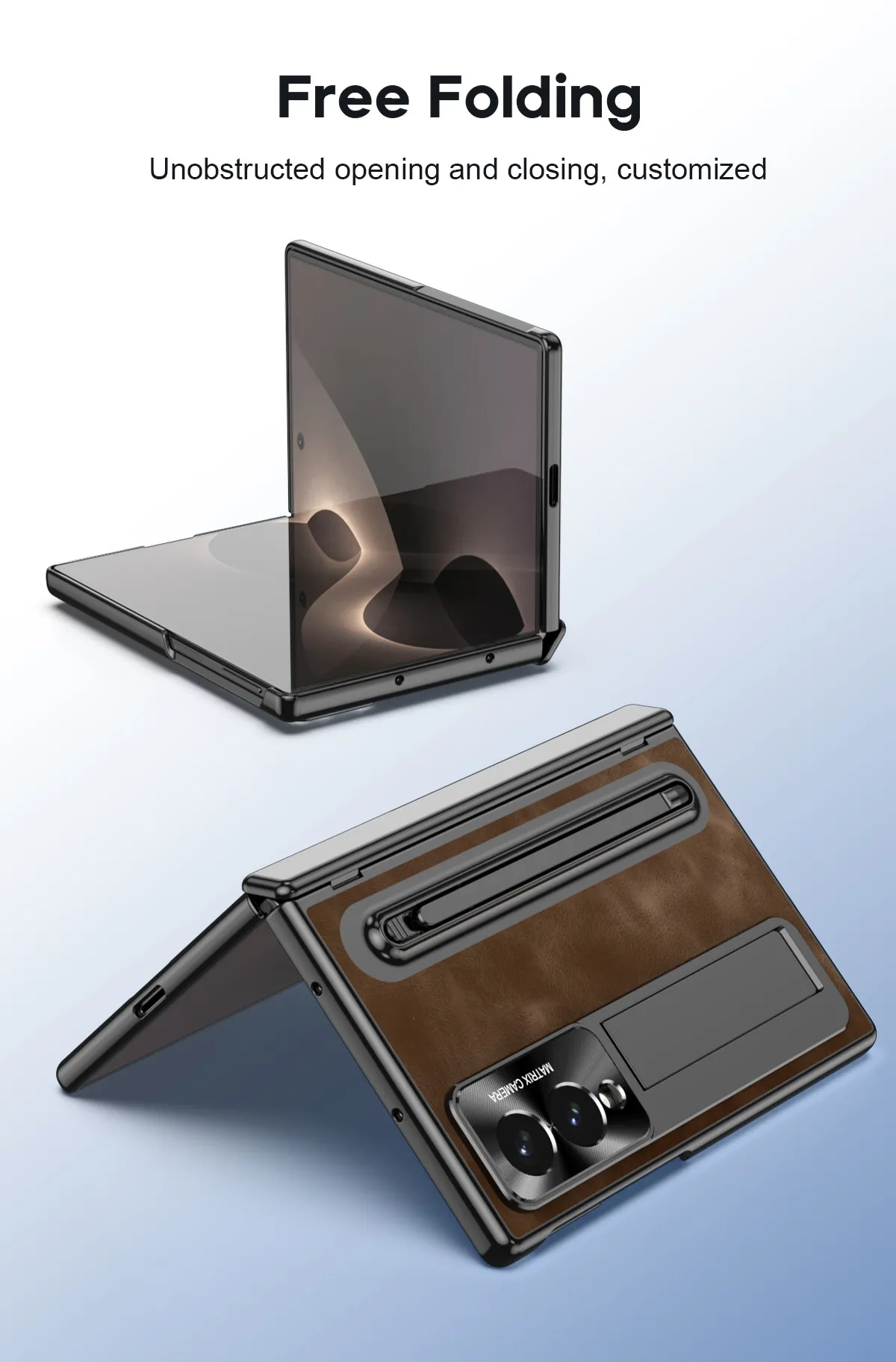 Compatible with Samsung Zfold8 Wide phone case, Zfold8 official folding pen slot case, integrated anti-drop case