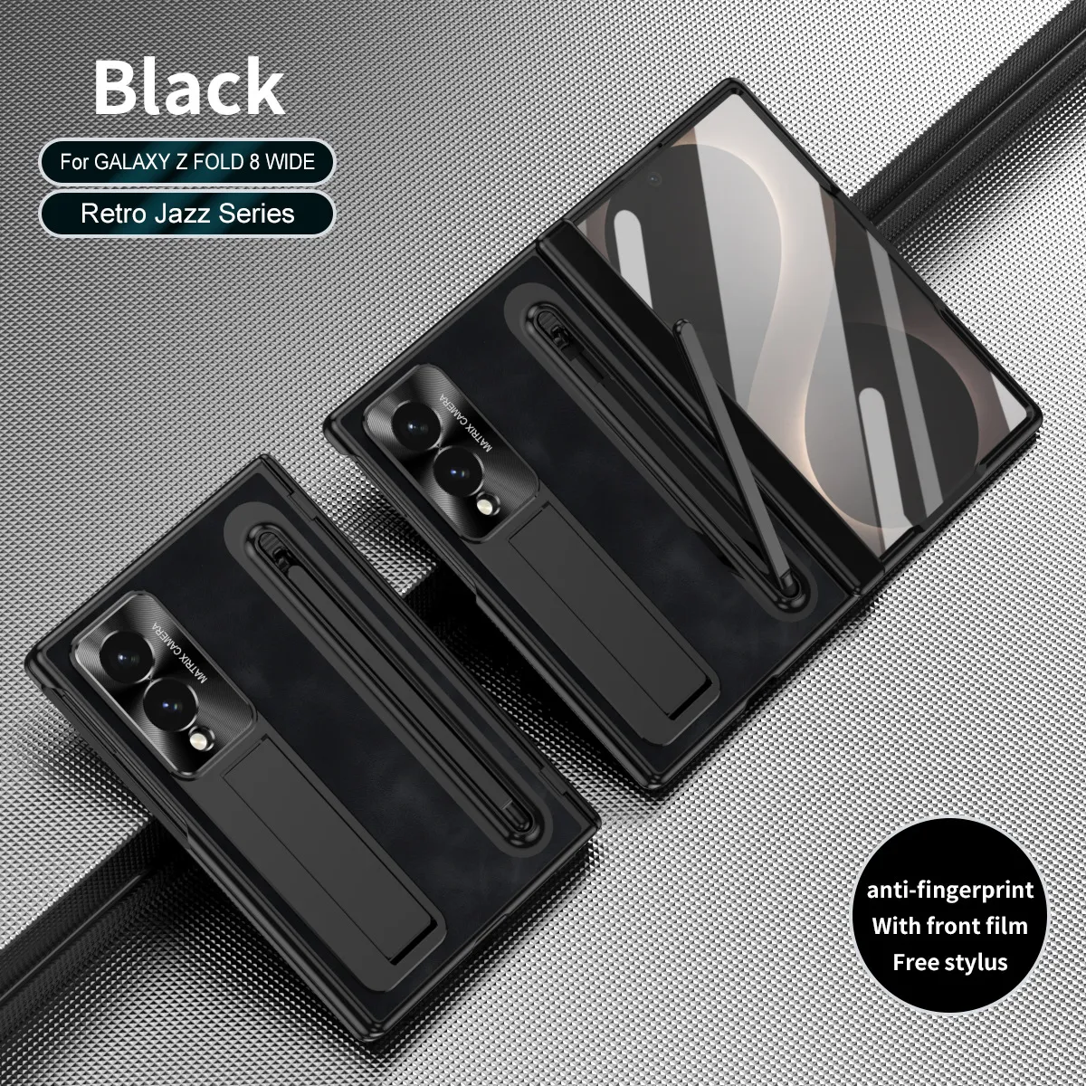 Compatible with Samsung Zfold8 Wide phone case, Zfold8 official folding pen slot case, integrated anti-drop case
