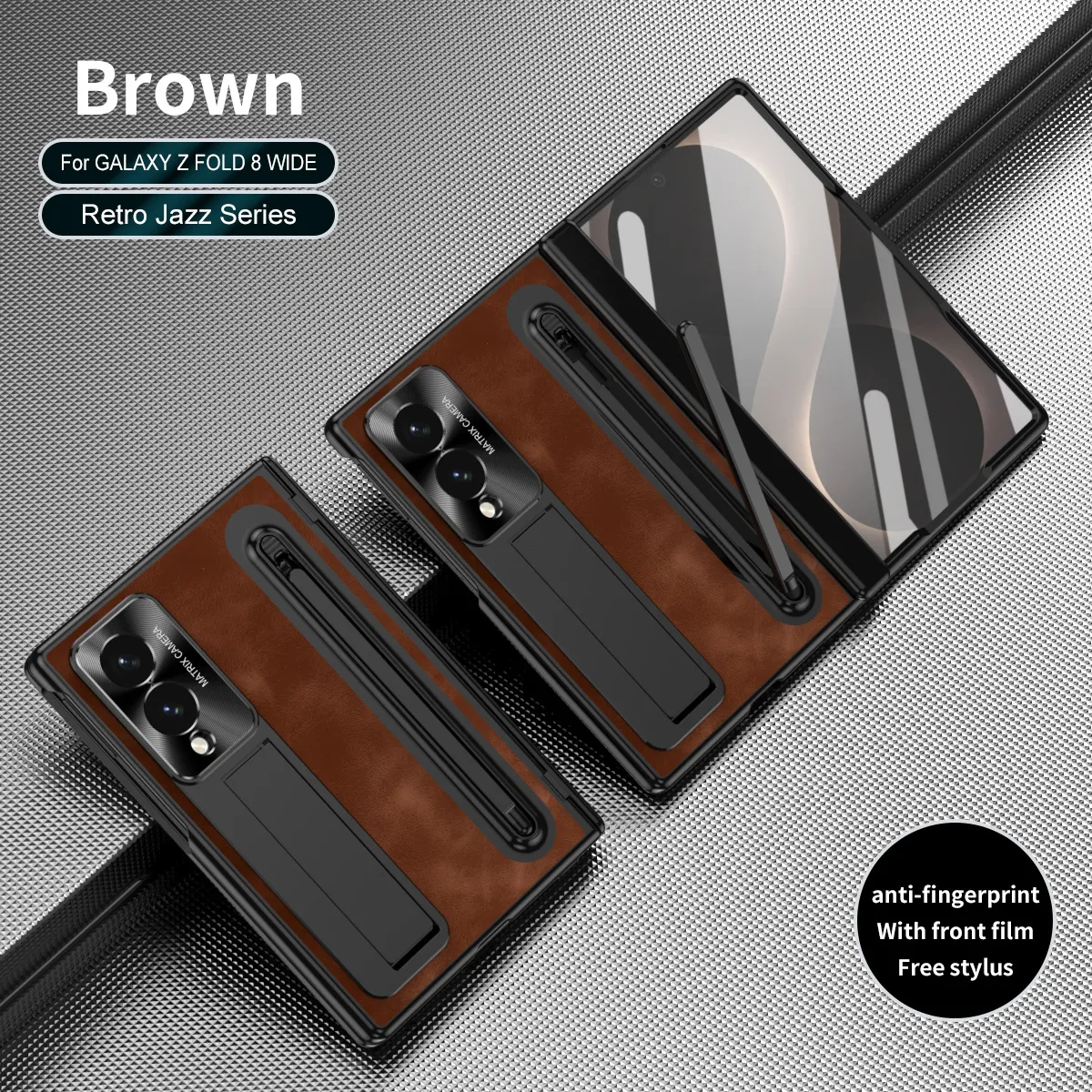 Compatible with Samsung Zfold8 Wide phone case, Zfold8 official folding pen slot case, integrated anti-drop case