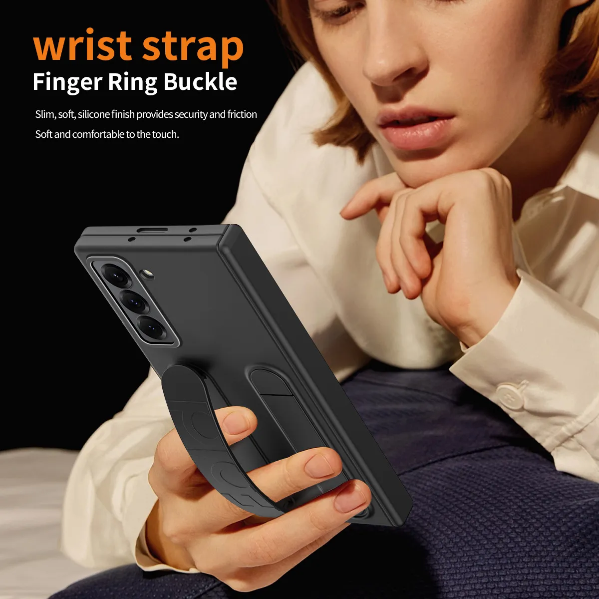 Compatible with Samsung Zfold 6SE phone case, W25 folding official wrist strap stand hinge case film integrated protective case