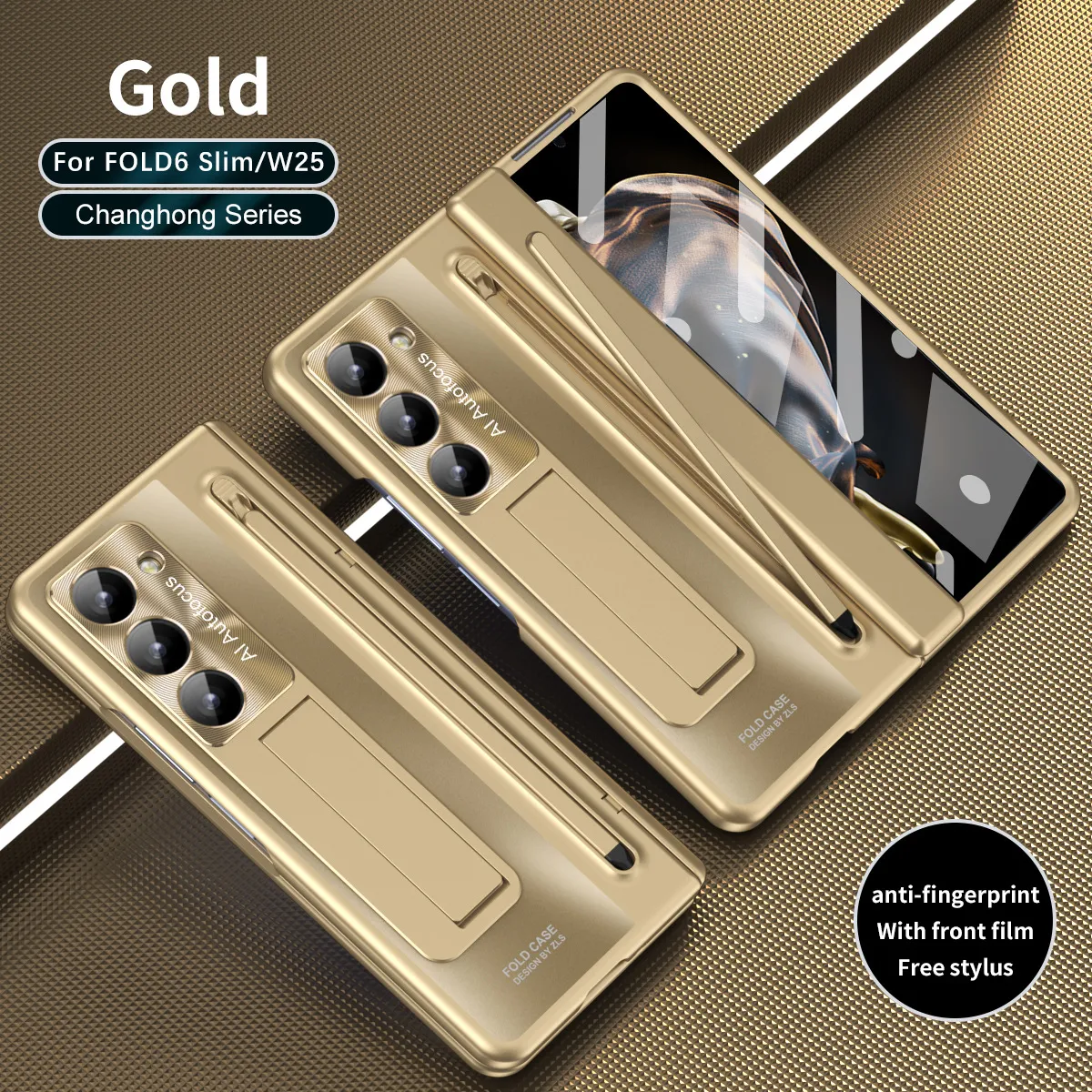 Compatible with Samsung Zfold 6 Slim phone case, Zfold SE folding W25 official pen slot case, integrated protective case