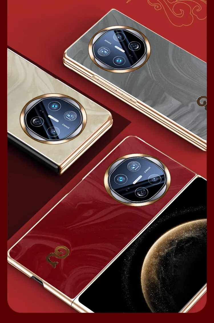Compatible with Huawei MATE X6 phone case, Mate X5 foldable screen, and Mate X3 Year of the Snake red anti-drop protective case
