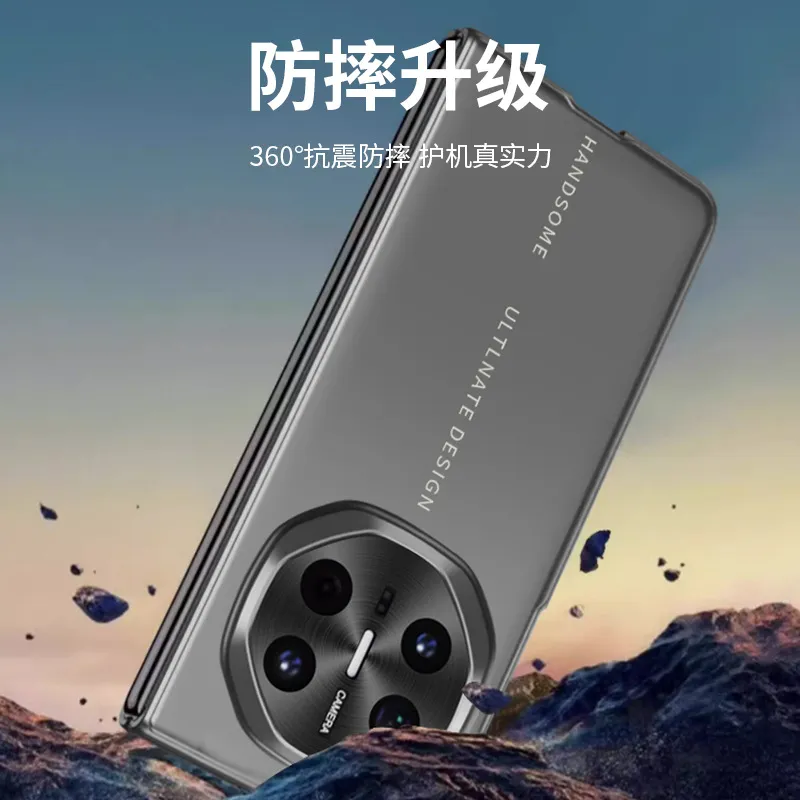 Compatible with Huawei Mate X6 phone case, MATE X6 foldable transparent lens full-coverage ultra-thin anti-drop protective case 5G