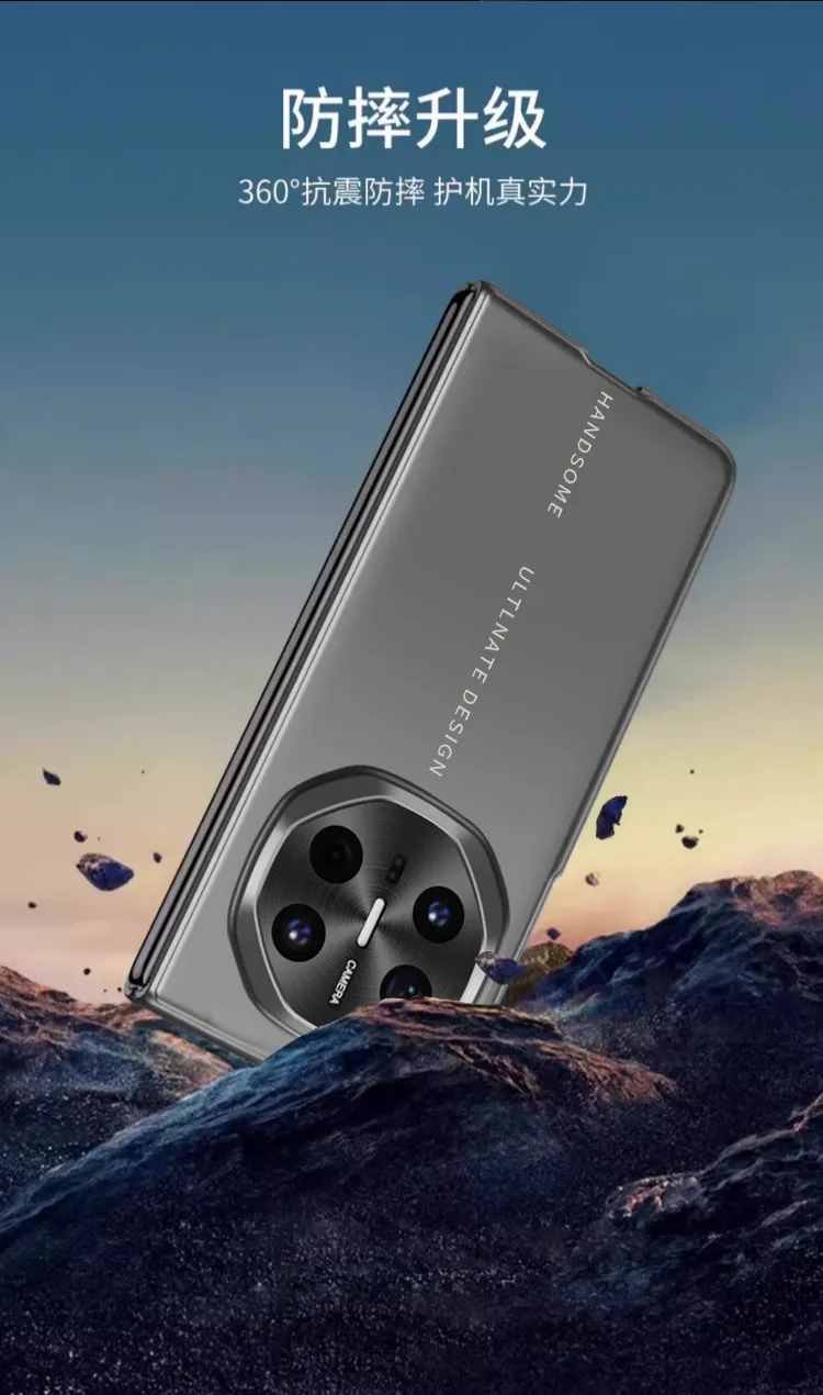 Compatible with Huawei Mate X6 phone case, MATE X6 foldable transparent lens full-coverage ultra-thin anti-drop protective case 5G