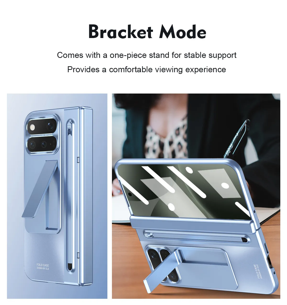 Compatible with Google Pixel 1 Pro and Pixel 9 Pro folding electroplated hinge full-coverage drop protection