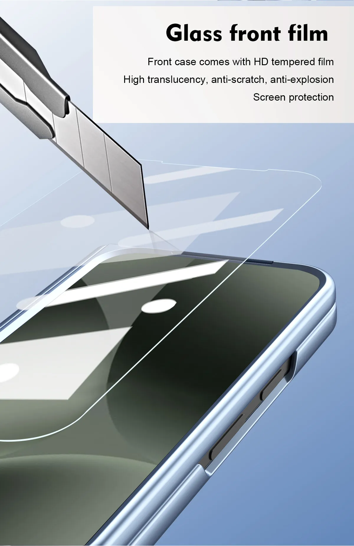 Compatible with Google Pixel 1 Pro and Pixel 9 Pro folding electroplated hinge full-coverage drop protection