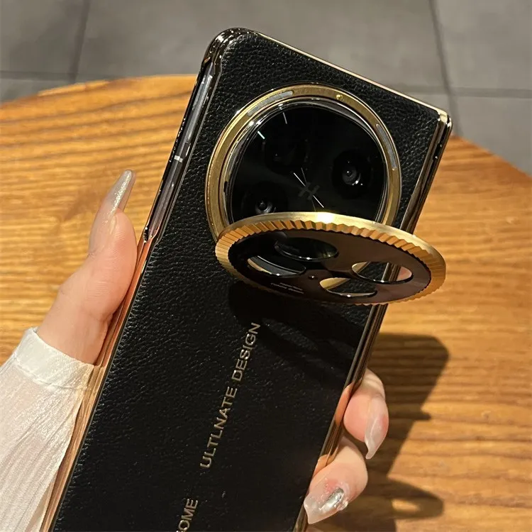 Compatible with OPPO Find N5 foldable phone case, FINDN5 leather lens hinge full-coverage drop protection case