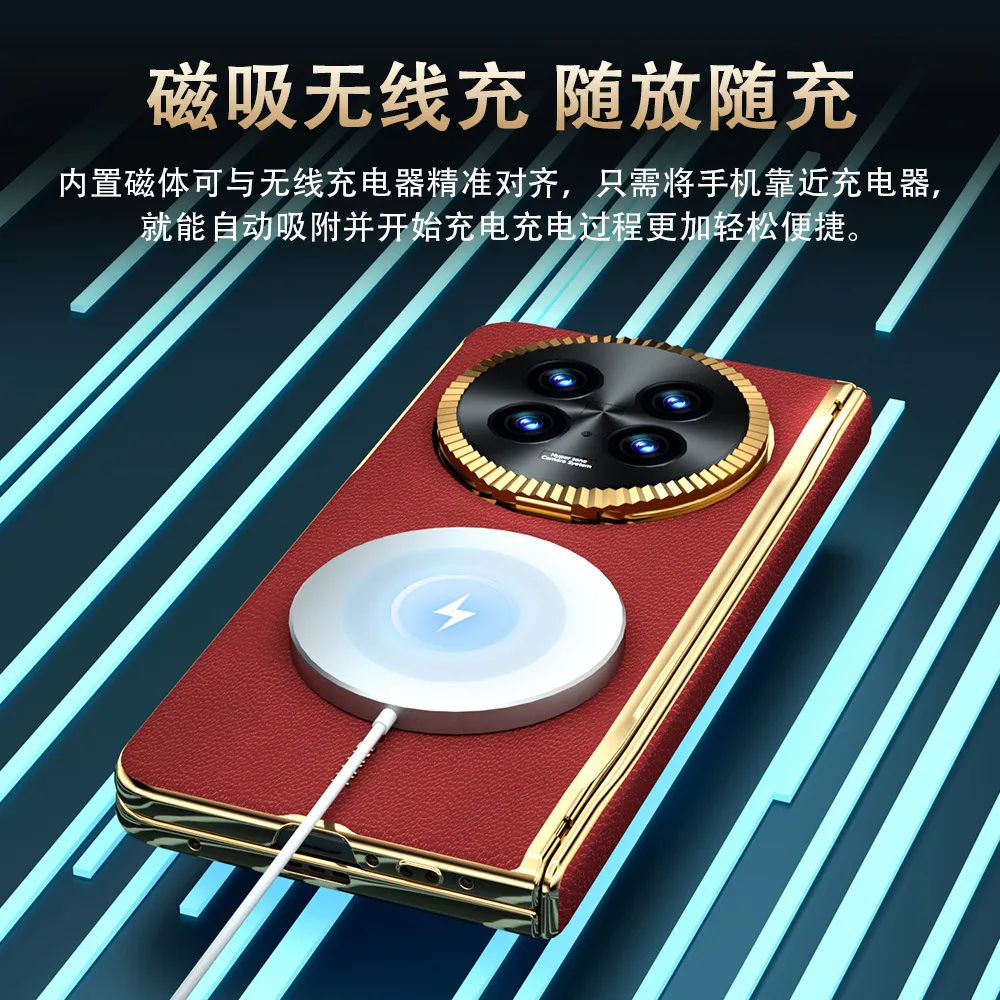 Compatible with OPPO Find N5 foldable phone case, FINDN5 metal lens hinge full-coverage drop protection case