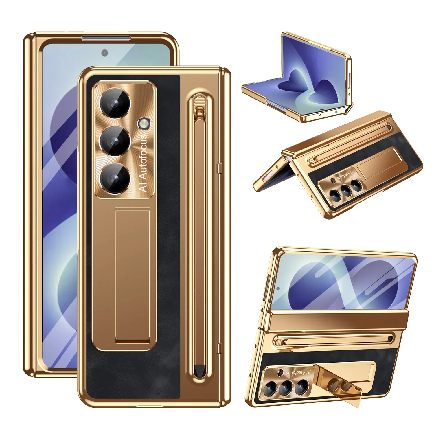 Compatible with Samsung Zfold8 Ultra phone case, FOLD8 folding official pen slot case, integrated anti-drop protective case.
