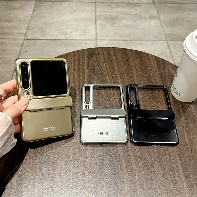 Huawei Pura X Phone Case, PURA X Foldable Screen Protector, Electroplated Minimalist Hinge, Full Coverage Drop Protection Case.