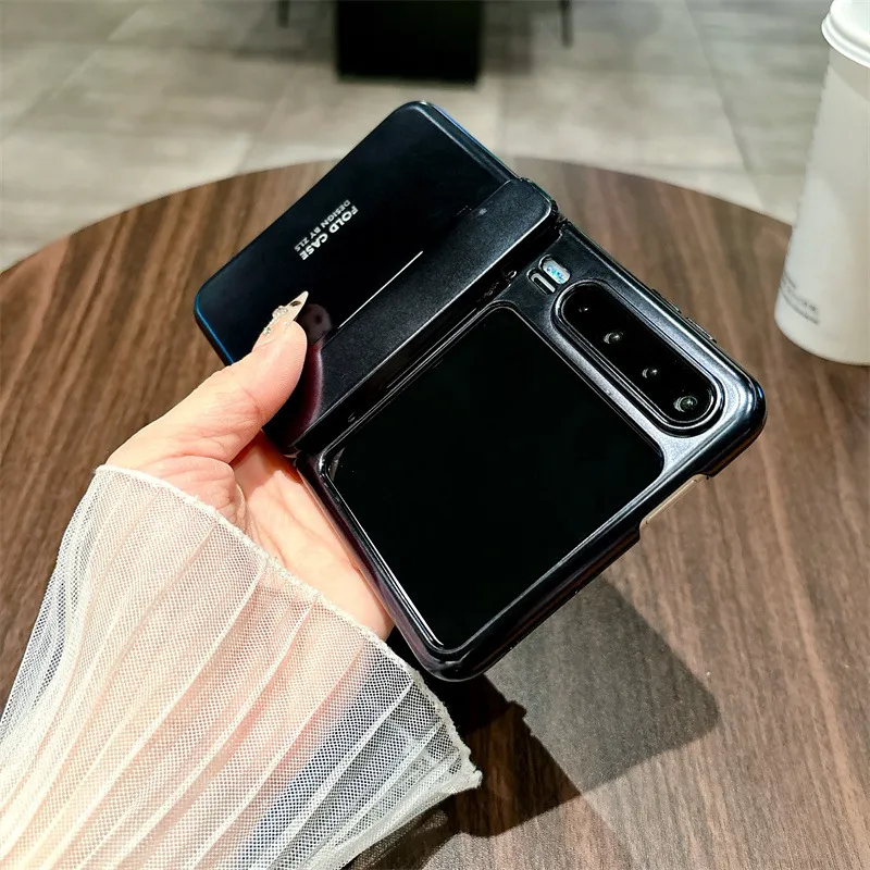 Huawei Pura X Phone Case, PURA X Foldable Screen Protector, Electroplated Minimalist Hinge, Full Coverage Drop Protection Case.
