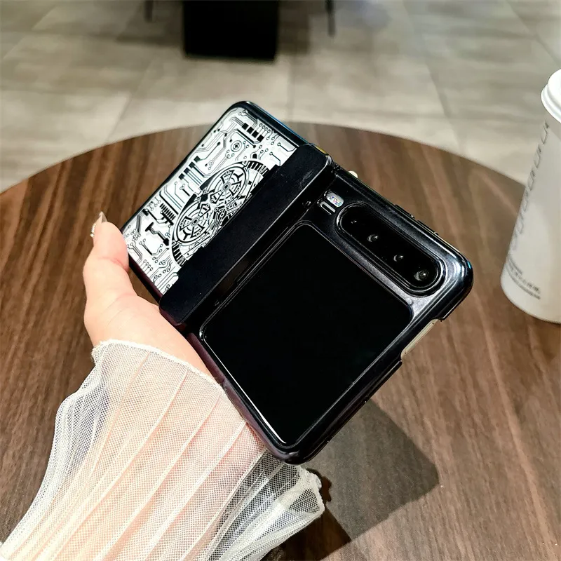Huawei Pura X phone case, PURA X foldable screen protection, mechanical electroplated hinge, full-coverage drop-proof case.