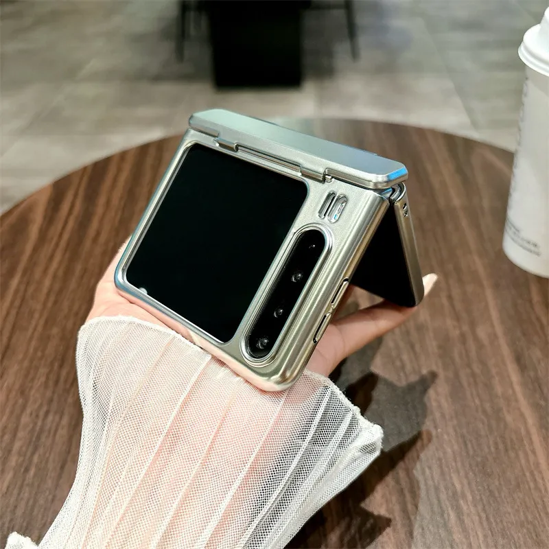 Huawei Pura X phone case, PURA X foldable screen protection, mechanical electroplated hinge, full-coverage drop-proof case.