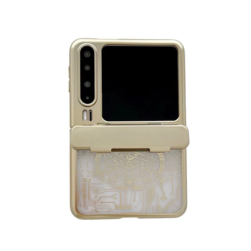 Huawei Pura X phone case, PURA X foldable screen protection, mechanical electroplated hinge, full-coverage drop-proof case.