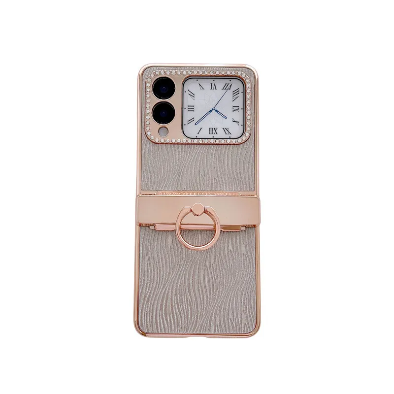 Compatible Huawei Nova Flip phone case, NovaFlip foldable screen water ripple ring hinge drop-proof protective case
