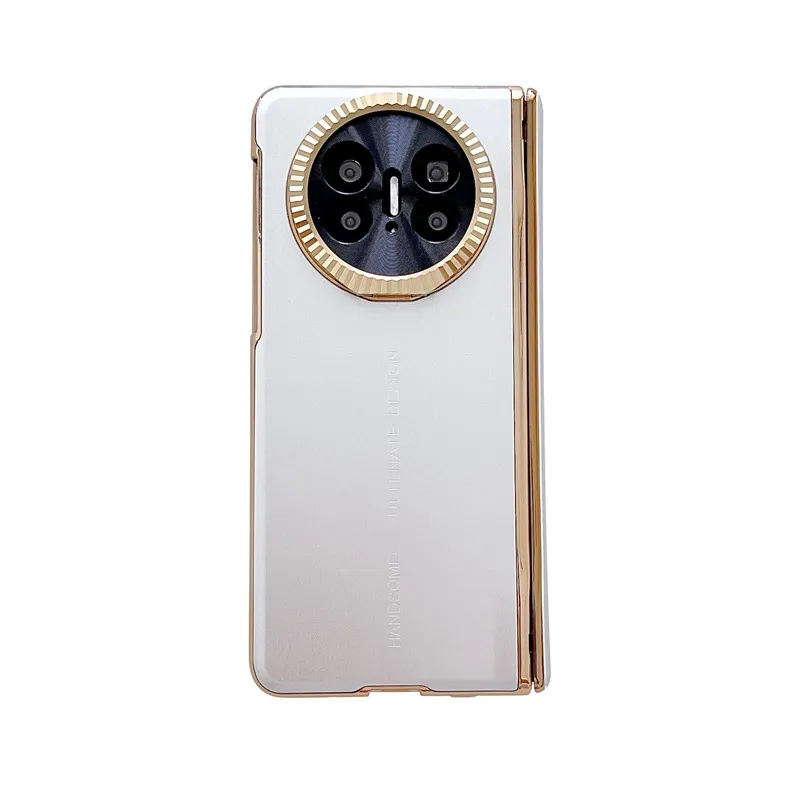 Compatible with Huawei Mate X5 phone case, MATEX3 foldable screen, light luxury electroplated aluminum alloy hinge, drop-proof protective case