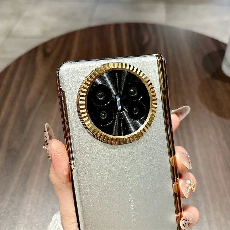 Compatible with Huawei Mate X5 phone case, MATEX3 foldable screen, light luxury electroplated aluminum alloy hinge, drop-proof protective case