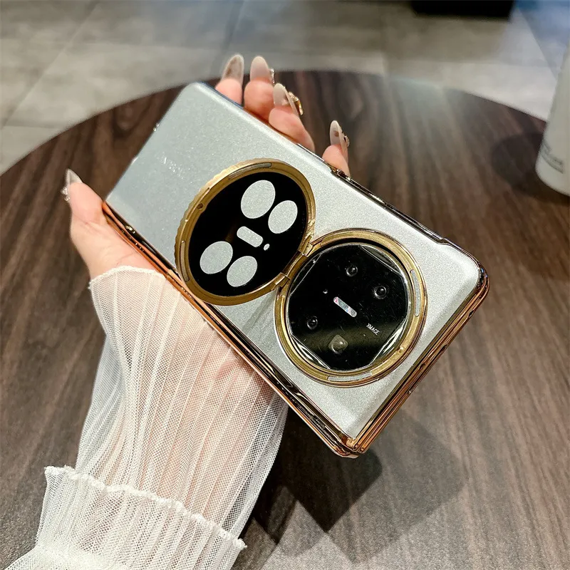 Compatible with Huawei Mate X5 phone case, MATEX3 foldable screen, light luxury electroplated aluminum alloy hinge, drop-proof protective case