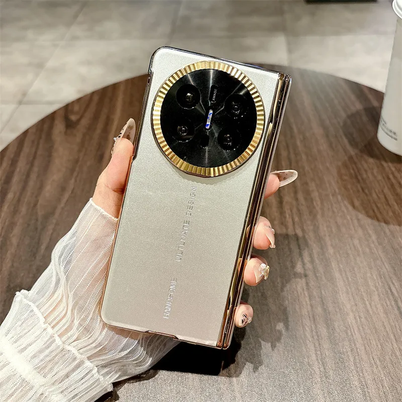 Compatible with Huawei Mate X6 phone case, MATE X6 foldable electroplated aluminum alloy ultra-thin anti-drop protective case 5G