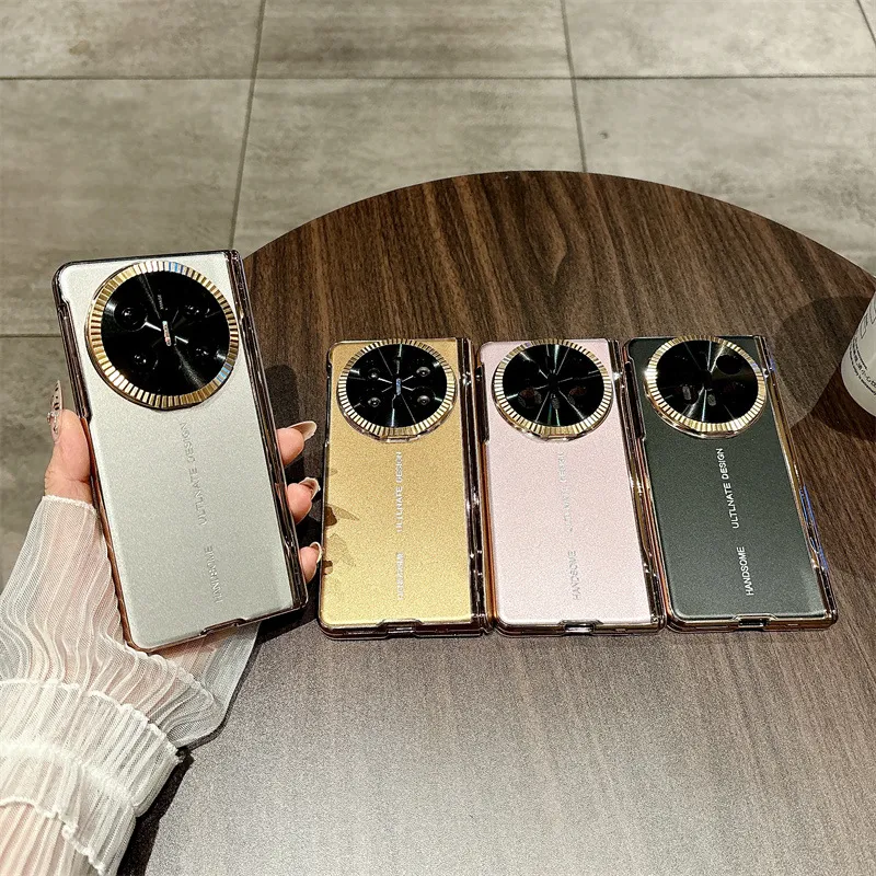 Compatible with Huawei Mate X6 phone case, MATE X6 foldable electroplated aluminum alloy ultra-thin anti-drop protective case 5G