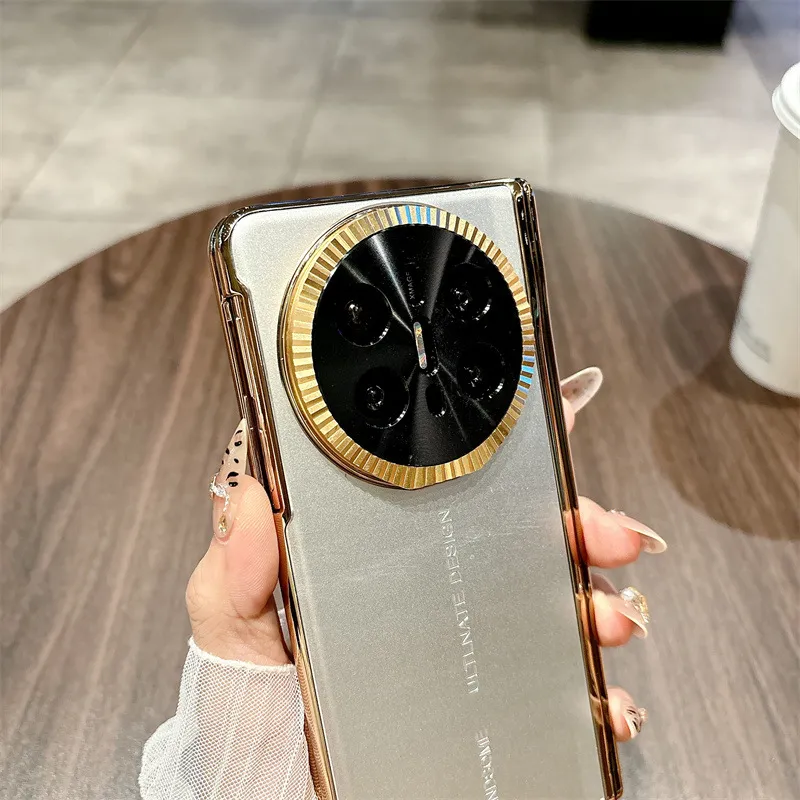Compatible with Huawei Mate X6 phone case, MATE X6 foldable electroplated aluminum alloy ultra-thin anti-drop protective case 5G