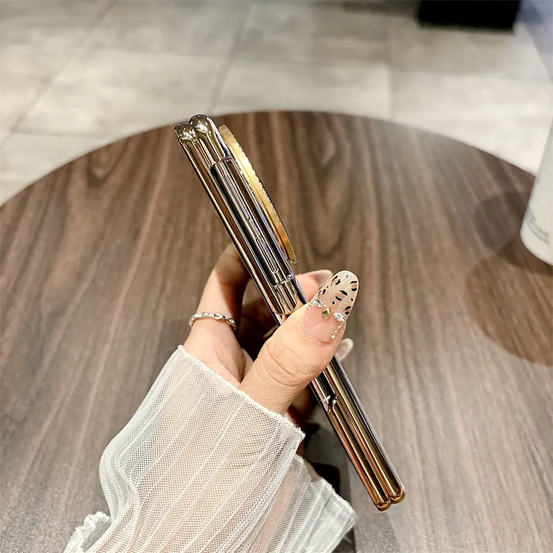 Compatible with Huawei Mate X6 phone case, MATE X6 foldable electroplated aluminum alloy ultra-thin anti-drop protective case 5G
