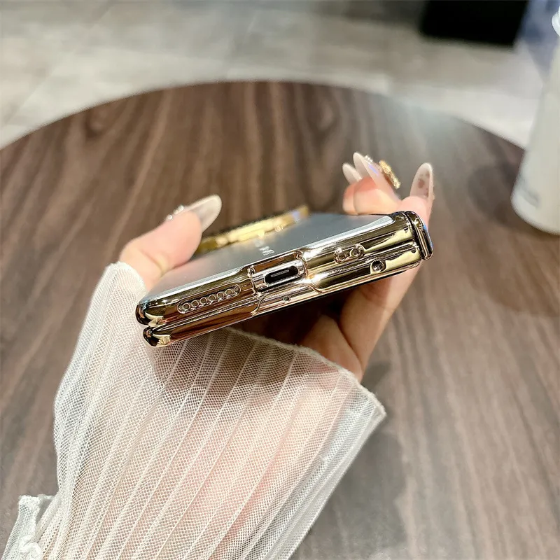 Compatible with Huawei Mate X6 phone case, MATE X6 foldable electroplated aluminum alloy ultra-thin anti-drop protective case 5G