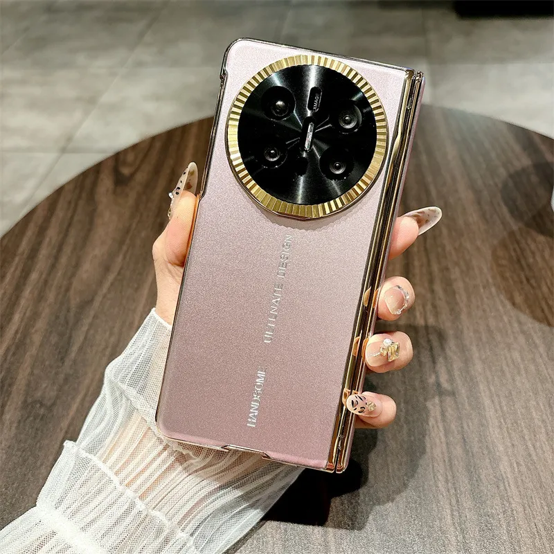 Compatible with Huawei Mate X6 phone case, MATE X6 foldable electroplated aluminum alloy ultra-thin anti-drop protective case 5G