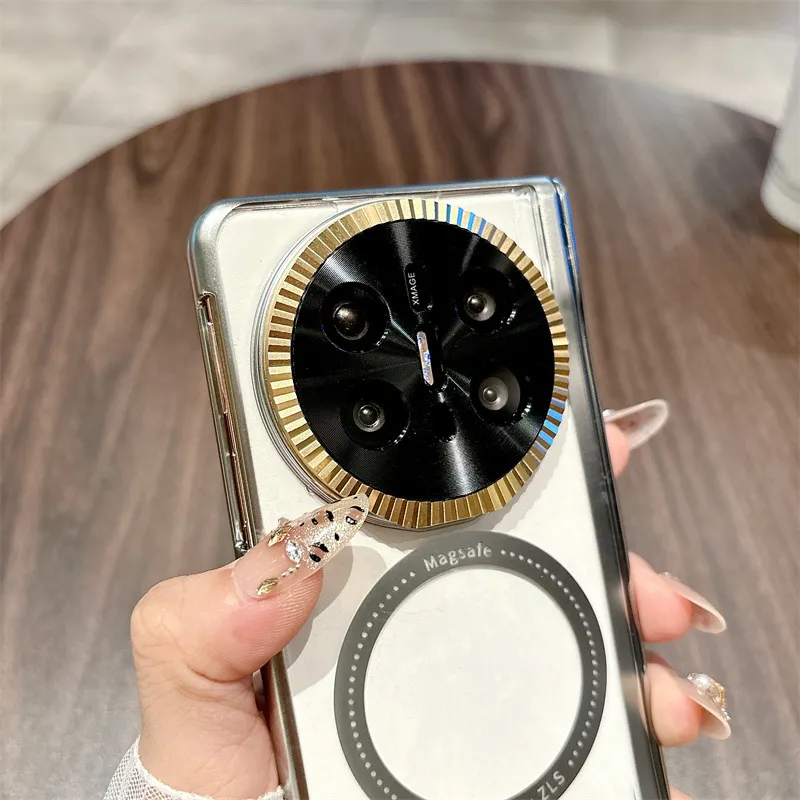 Compatible with Huawei Mate X6 phone case, MATEX6 foldable screen, light luxury magnetic charging hinge, drop-proof protective case