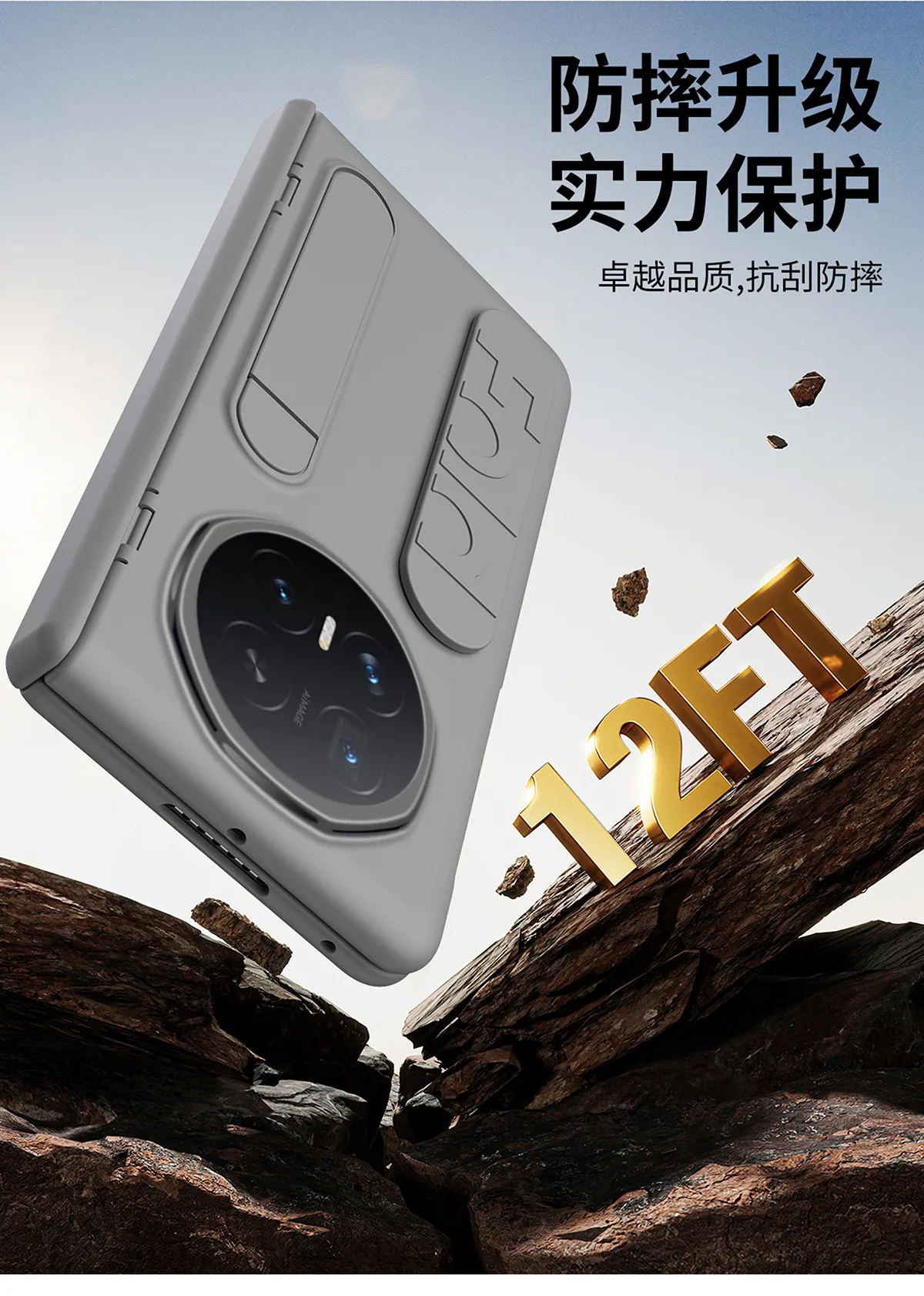 Honor MagicV6 phone case, MagicV5 wrist strap stand, hinge, full-coverage hinge, drop-proof protective leather case.