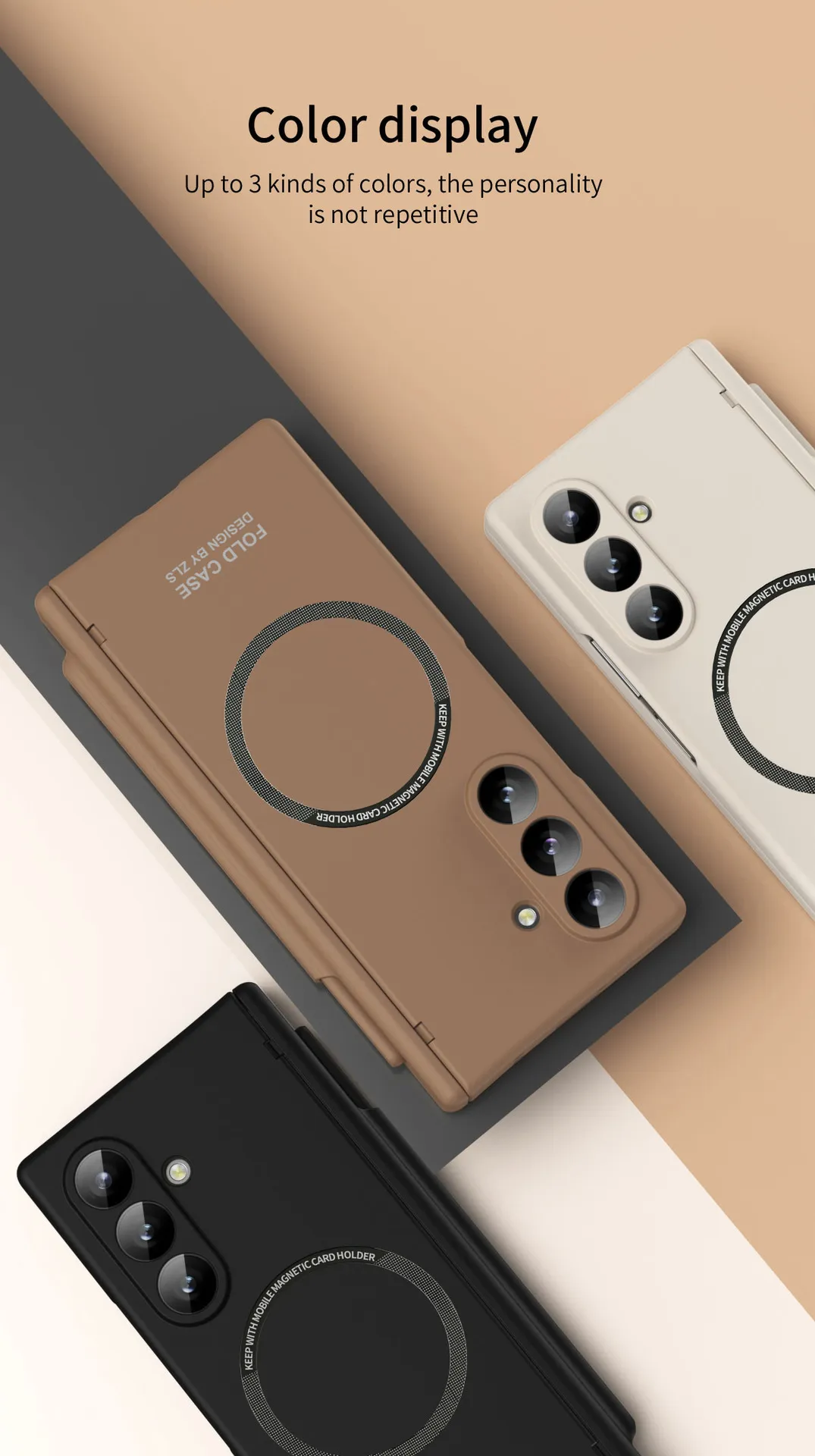 Compatible with Samsung Zfold 8 Ultra phone case, magnetic pen slot hinge, drop-proof protective case