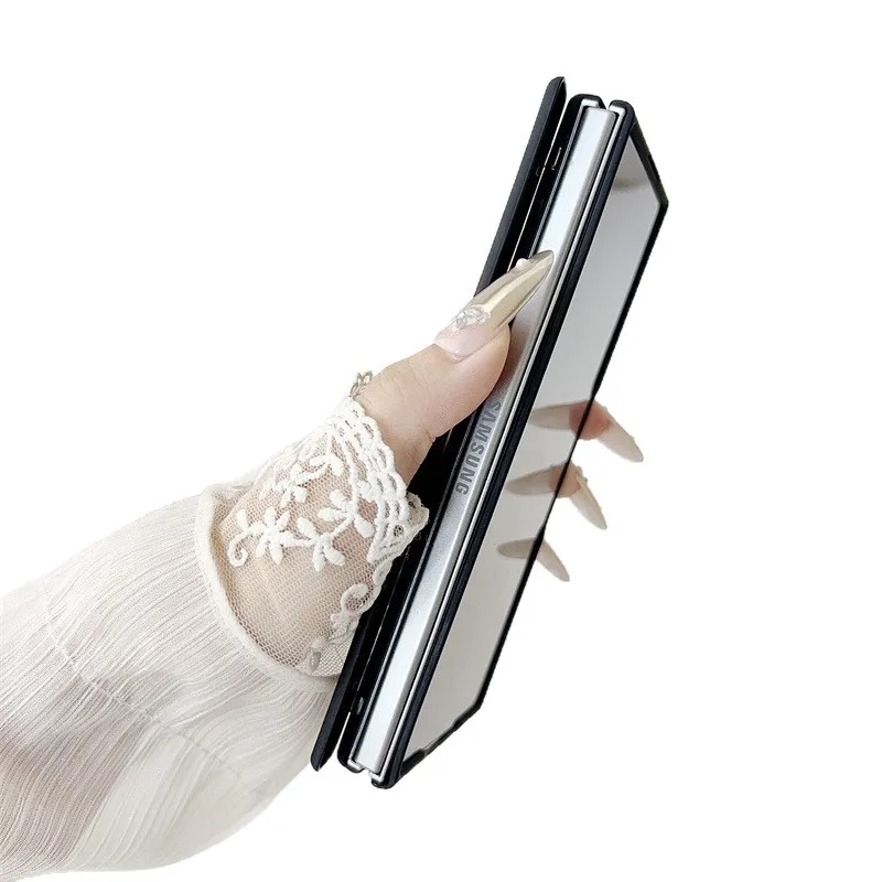 Samsung ZFold 8 Ultra Phone Case FOLD8 Solid Color Hinge Foldable Screen Magnetic Full Coverage Drop Protection Applicable