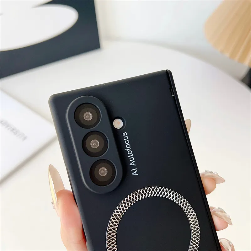 Samsung ZFold 8 Ultra Phone Case FOLD8 Solid Color Hinge Foldable Screen Magnetic Full Coverage Drop Protection Applicable