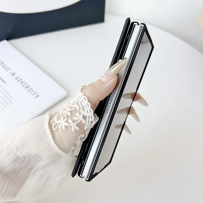 Samsung ZFold 8 Ultra Phone Case FOLD8 Solid Color Hinge Foldable Screen Magnetic Full Coverage Drop Protection Applicable