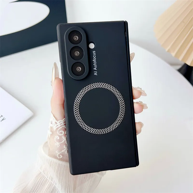Samsung ZFold 8 Ultra Phone Case FOLD8 Solid Color Hinge Foldable Screen Magnetic Full Coverage Drop Protection Applicable