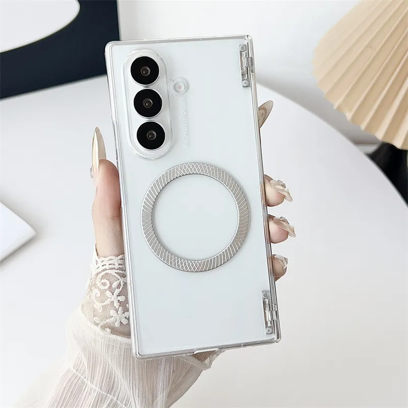 Samsung ZFold 8 Ultra Phone Case FOLD8 Solid Color Hinge Foldable Screen Magnetic Full Coverage Drop Protection Applicable