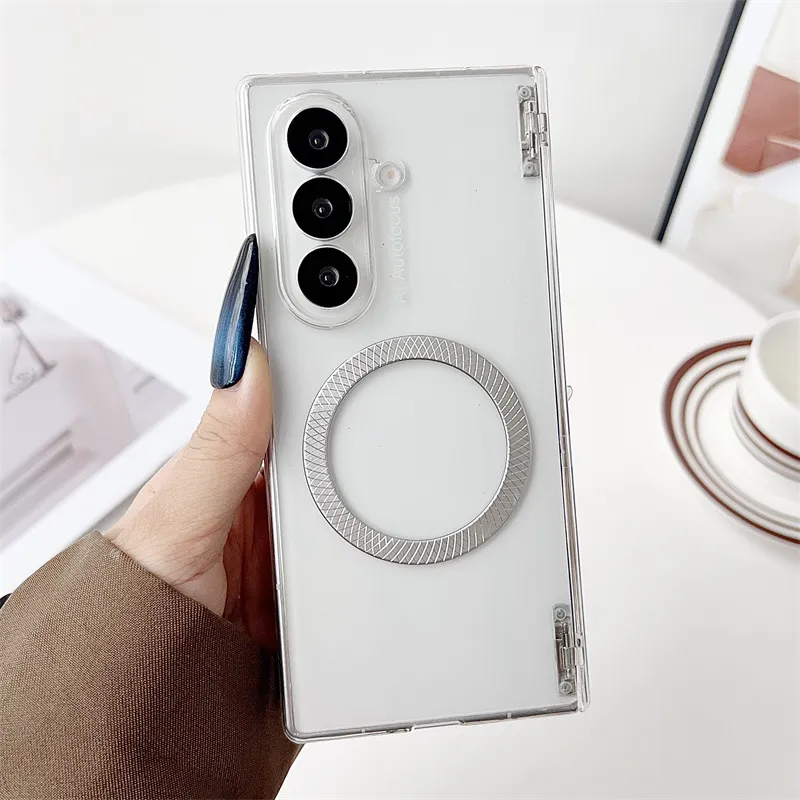 Samsung ZFold 8 Ultra Phone Case FOLD8 Solid Color Hinge Foldable Screen Magnetic Full Coverage Drop Protection Applicable