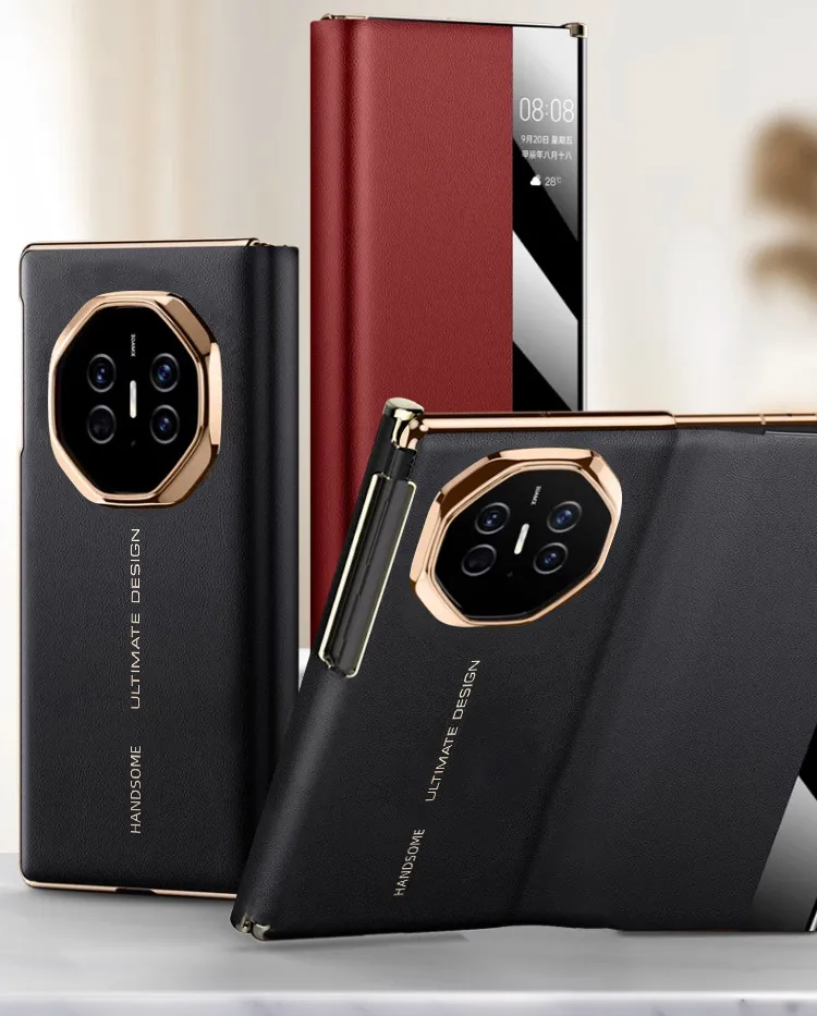 Compatible with Huawei MATEXTS phone case, Matexts smart leather case, folding screen full-coverage drop-proof protective case.
