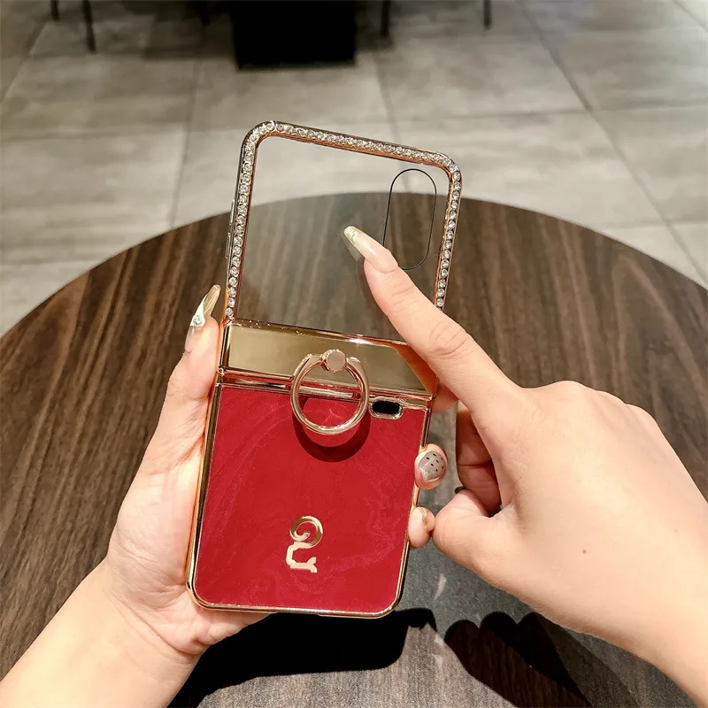 Compatible with Honor V Flip2 phone case, Vflip2 foldable screen, Diamond Year of the Snake limited edition, red hinge, drop protection.