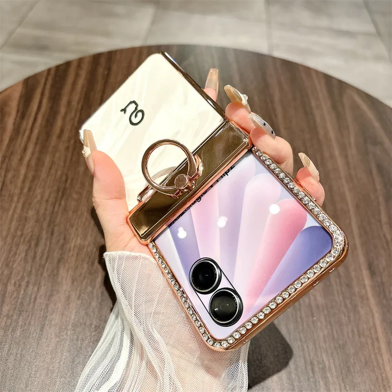 Compatible with Honor V Flip2 phone case, Vflip2 foldable screen, Diamond Year of the Snake limited edition, red hinge, drop protection.