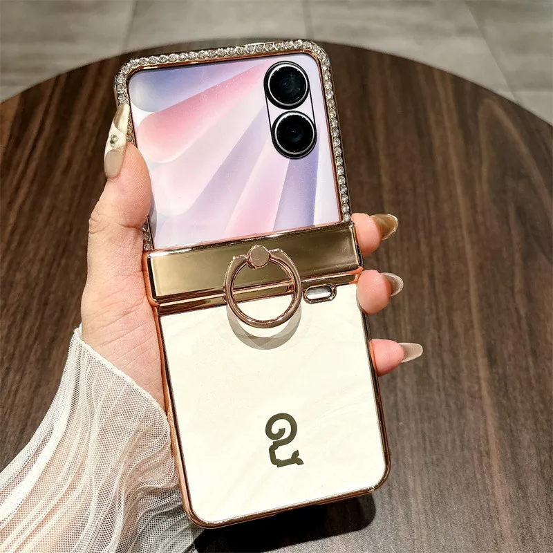 Compatible with Honor V Flip2 phone case, Vflip2 foldable screen, Diamond Year of the Snake limited edition, red hinge, drop protection.