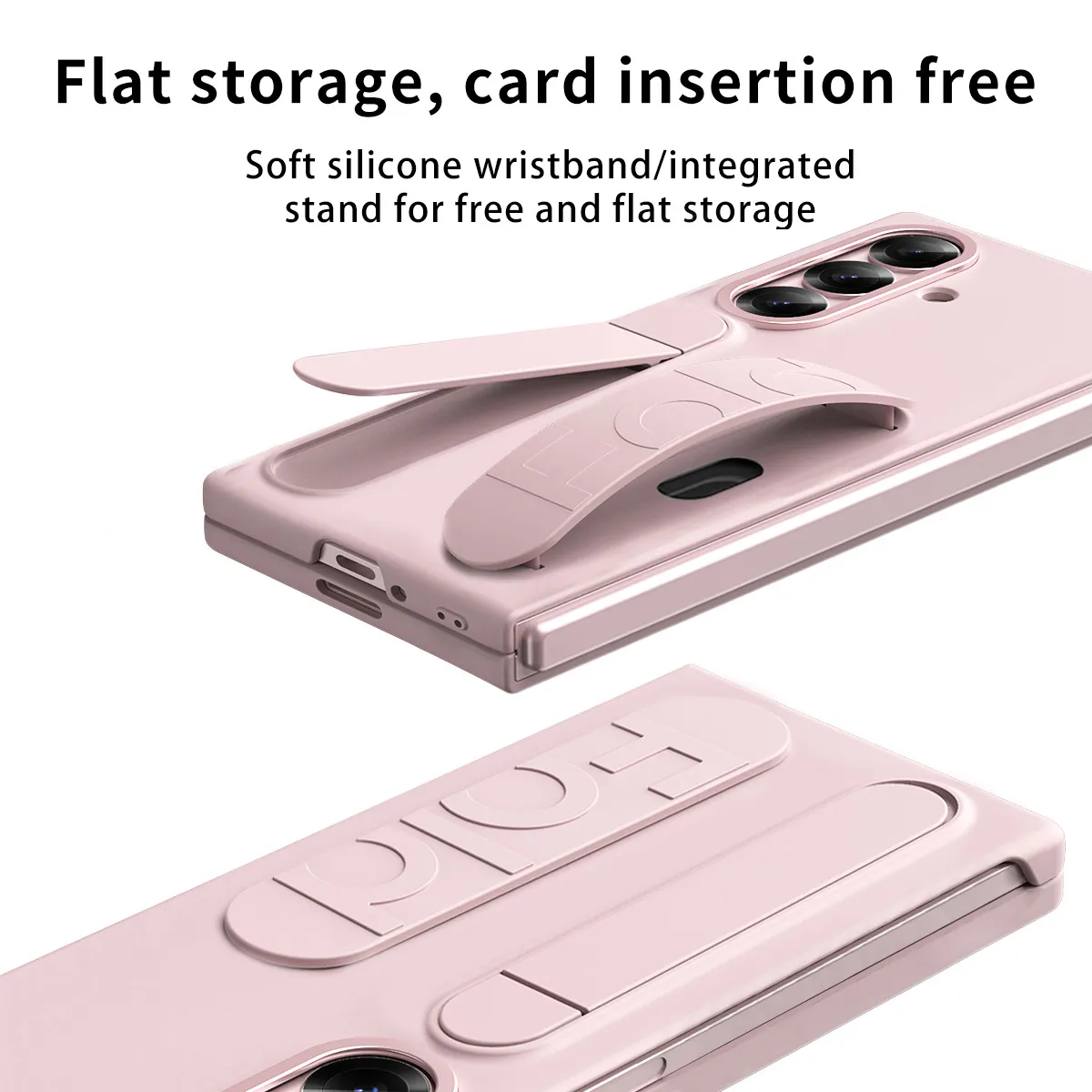 Compatible with Samsung Zfold8 Ultra phone case, FOLD8 folding official wristband, card slot type case and screen protector