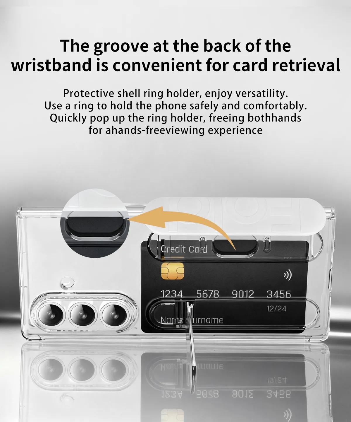 Compatible with Samsung Zfold8 Ultra phone case, FOLD8 folding official wristband, card slot type case and screen protector