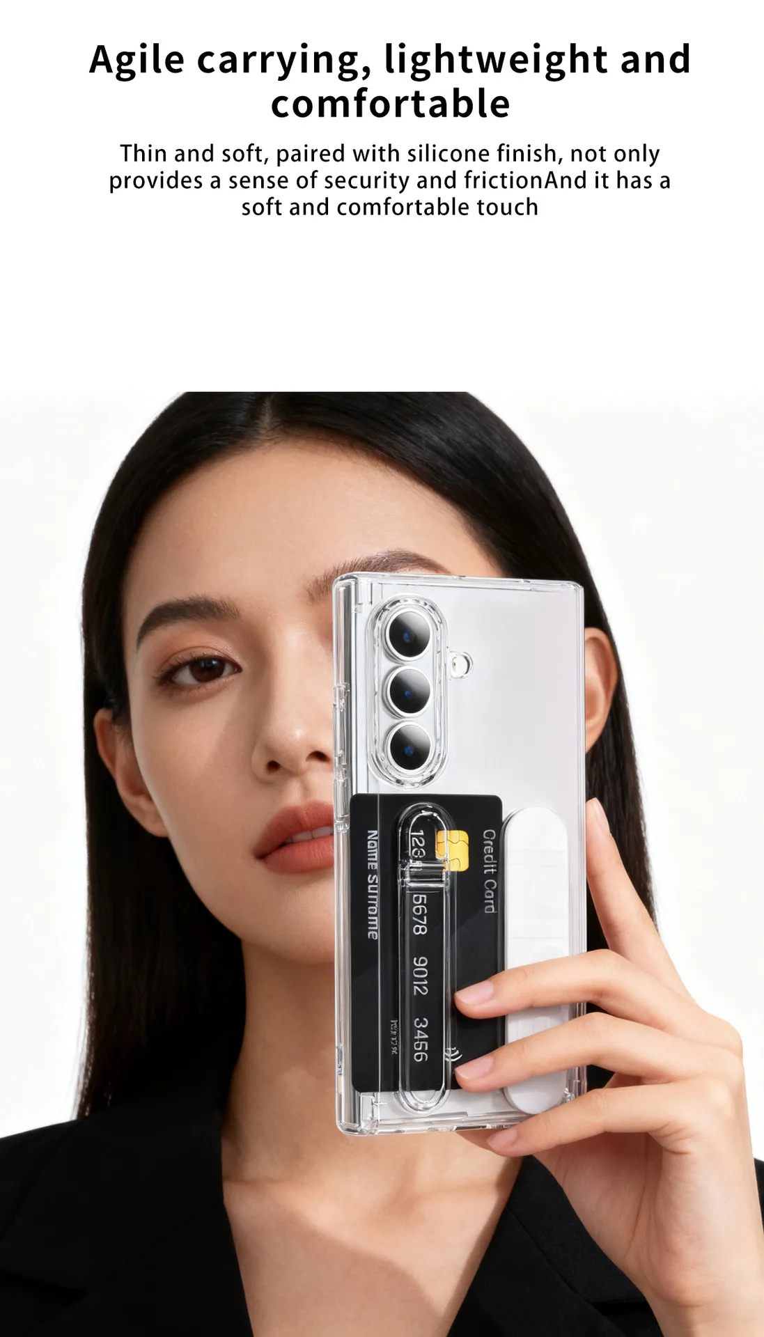 Compatible with Samsung Zfold8 Ultra phone case, FOLD8 folding official wristband, card slot type case and screen protector