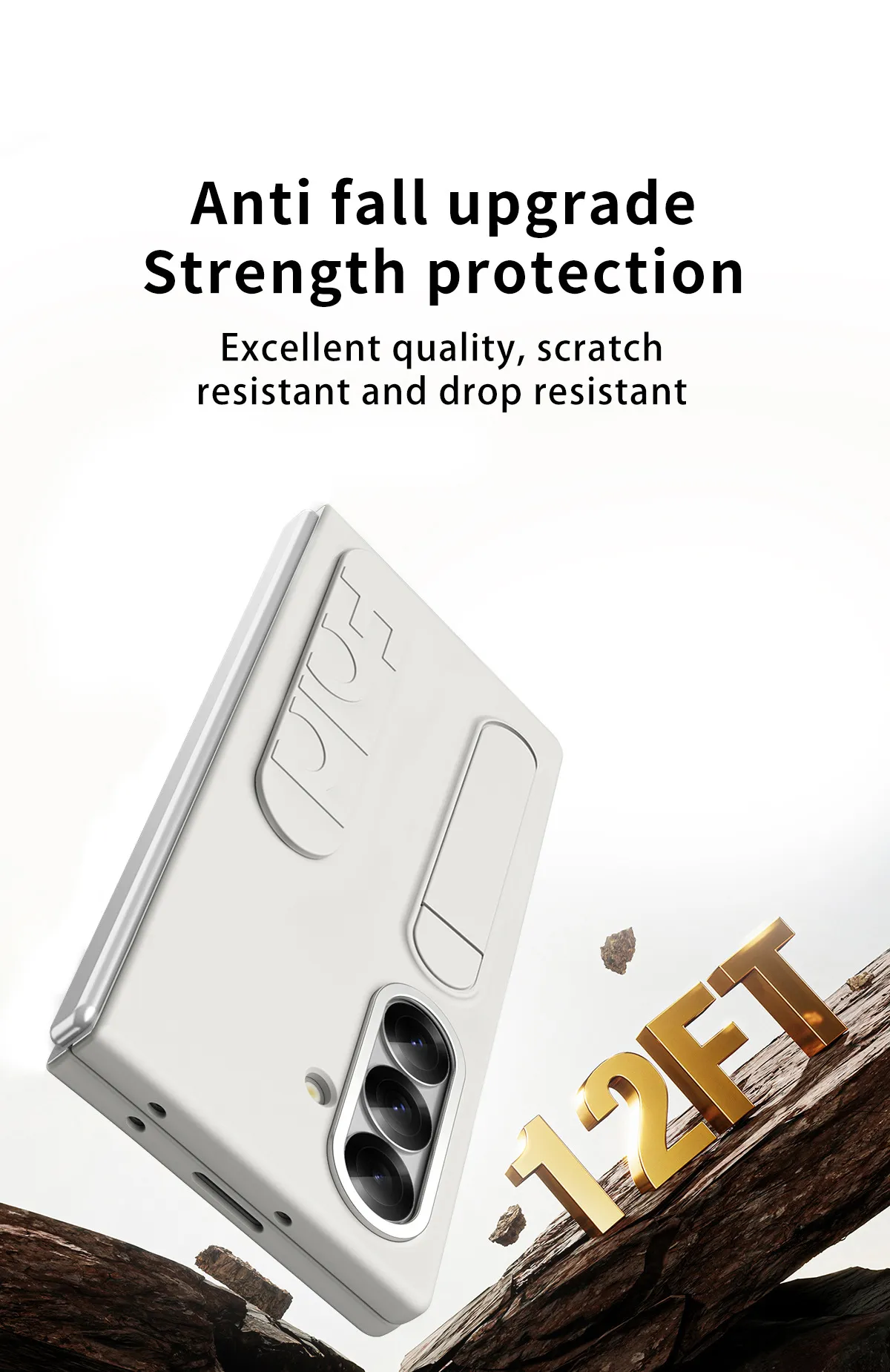 Compatible with Samsung Zfold8 Ultra phone case, FOLD8 folding official wristband, card slot type case and screen protector