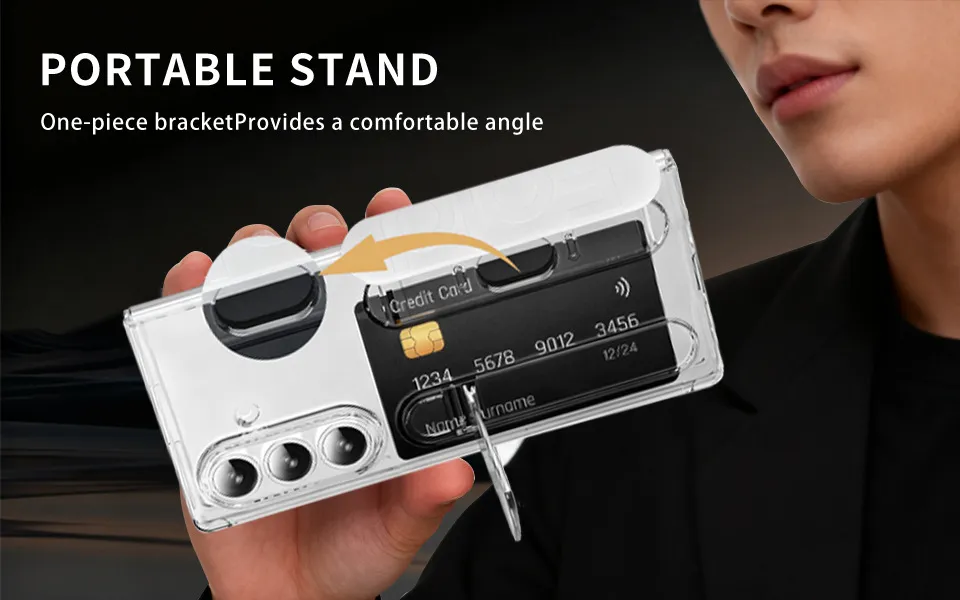 Compatible with Samsung Zfold8 Ultra phone case, FOLD8 folding official wristband, card slot type case and screen protector